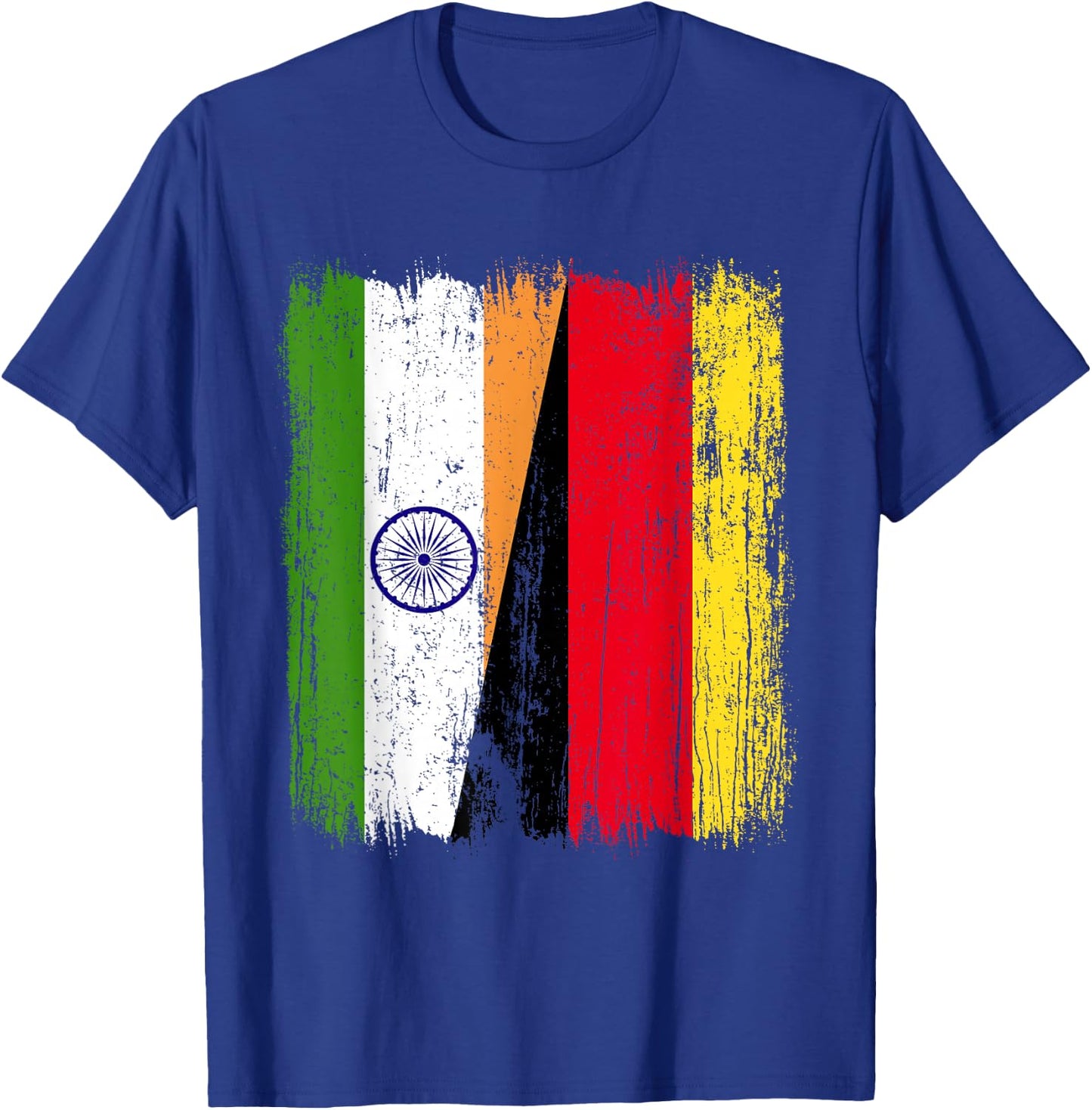 India Germany Half Flag Indian German Heritage T-Shirt - T-Shirt | Royal