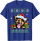 Funny Dog lovers Australian Shepherd Ugly Christmas Sweater T-Shirt - T-Shirt | Royal