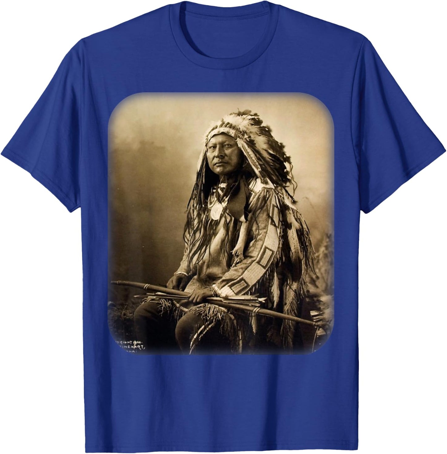 Chief Spotted Elk Lakota Sioux Native American Indian T-Shirt - T-Shirt | Royal
