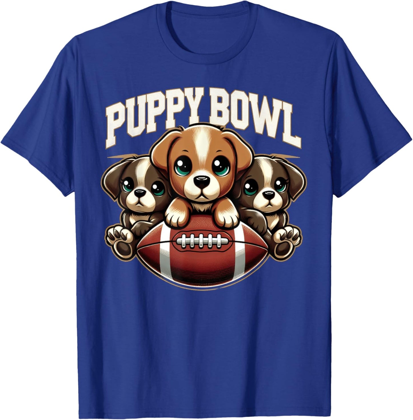 Puppy Bowl Shirt Sunday Funny Puppies Puppybowl Dog Fan Men Women Kids T-Shirt - T-Shirt | Royal