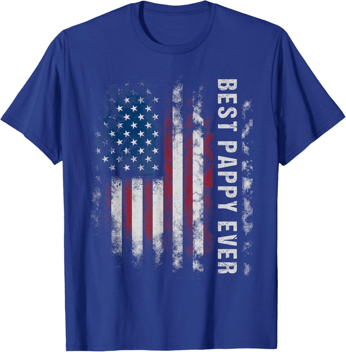 Pappy American Flag Father's Day For Pappy From Daughter Women Kids Men T-Shirt - T-Shirt | Royal