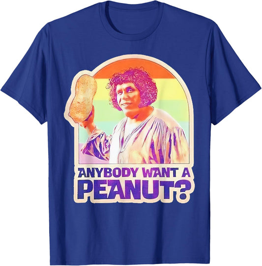 Anybody Want A Peanut Vintage T-Shirt - T-Shirt | Royal