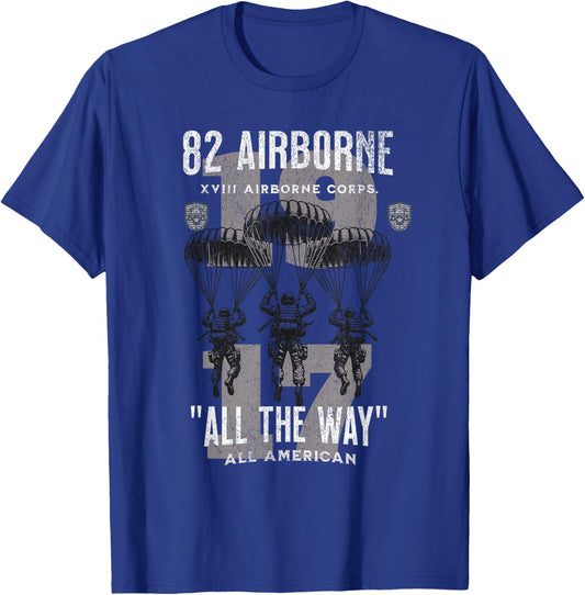 82 Airborne Infantry Division America's Guard of Honor 82nd T-Shirt - T-Shirt | Royal