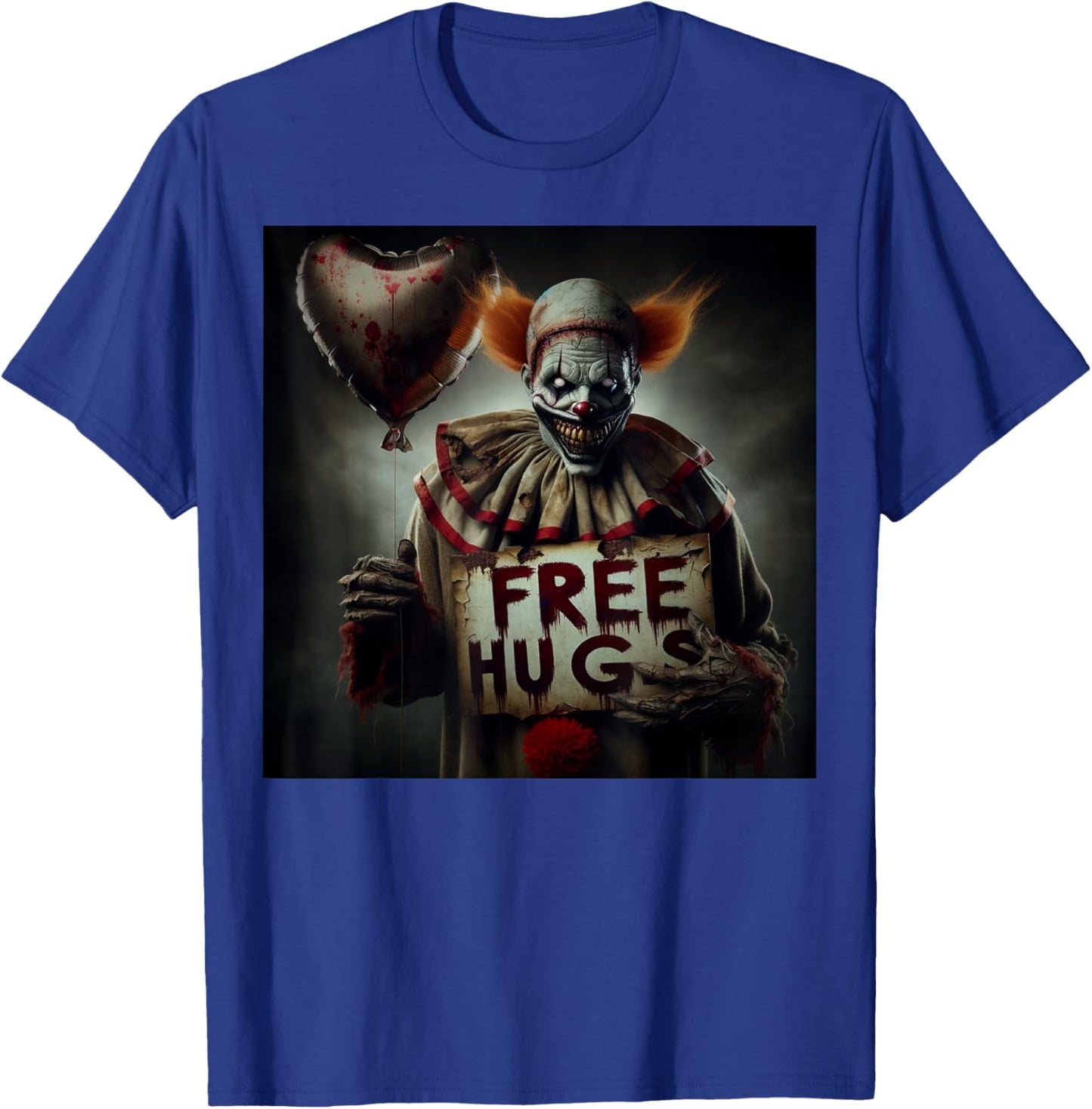 Kostenlose Umarmungen Gruseliger Clown Halloween-Horror zum Valentinstag T-Shirt - T-Shirt | Royal