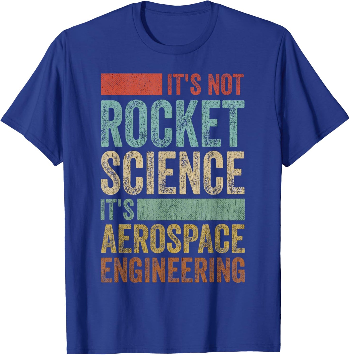 Funny Retro 80´s Rocket Science Aerospace Engineer T-Shirt - T-Shirt | Royal