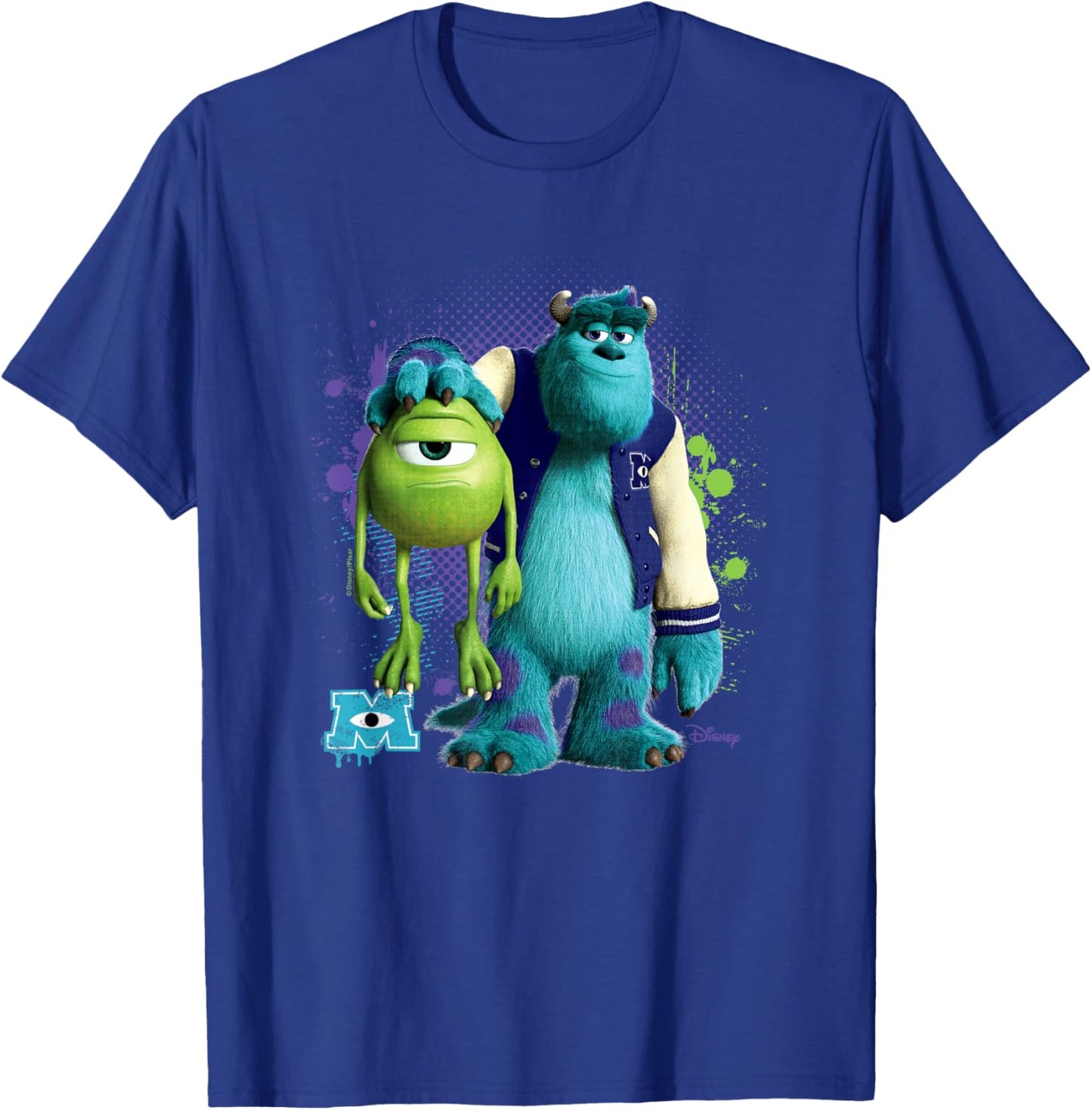 Monsters Inc - Mike & Sulley T-Shirt - T-Shirt | Royal