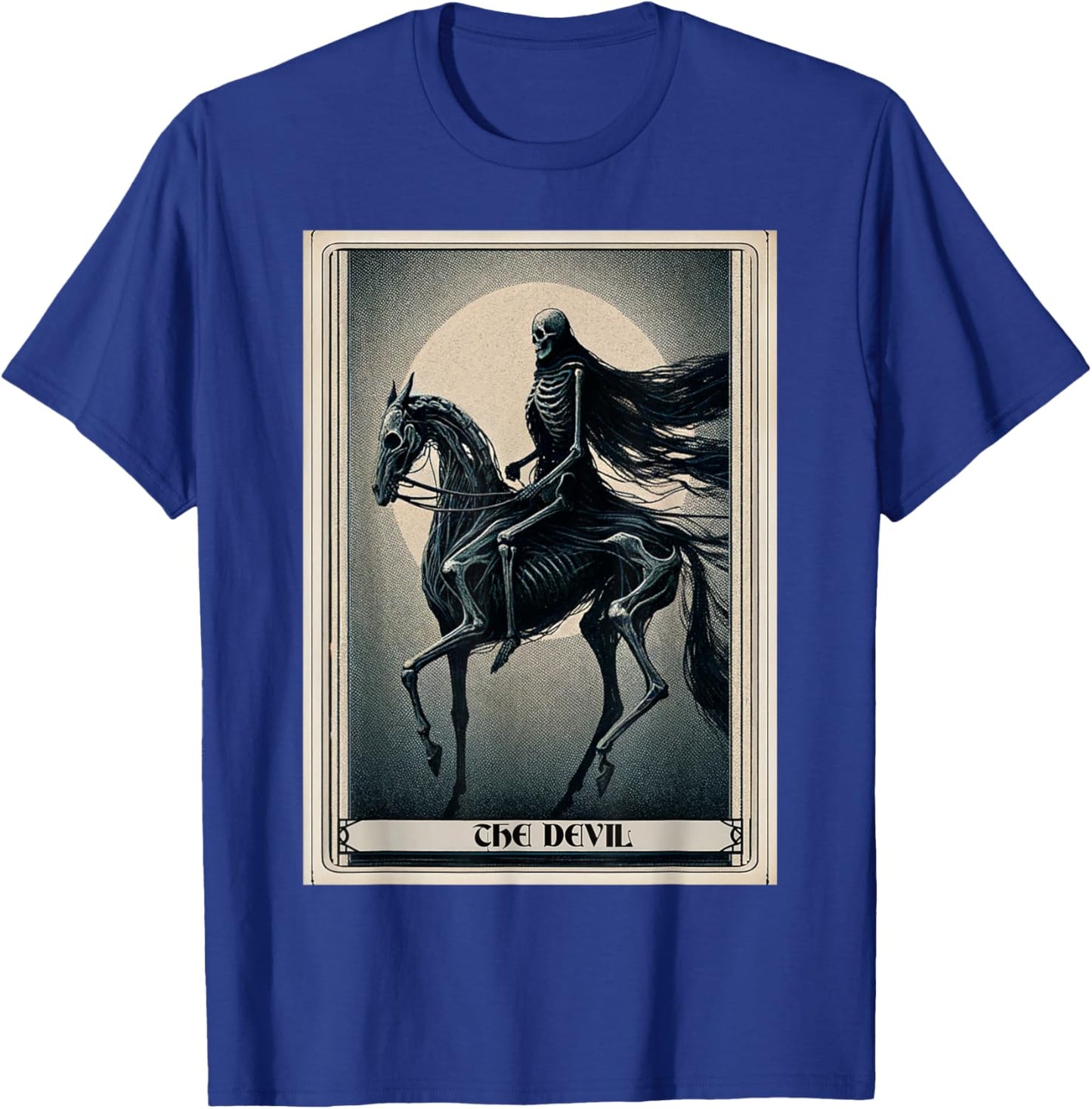 Tarot Card The Devil Death Horse T-Shirt - T-Shirt | Royal