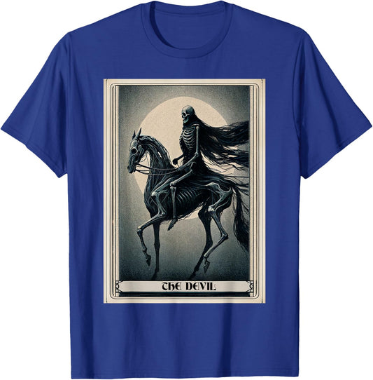 Tarot Card The Devil Death Horse T-Shirt - T-Shirt | Royal