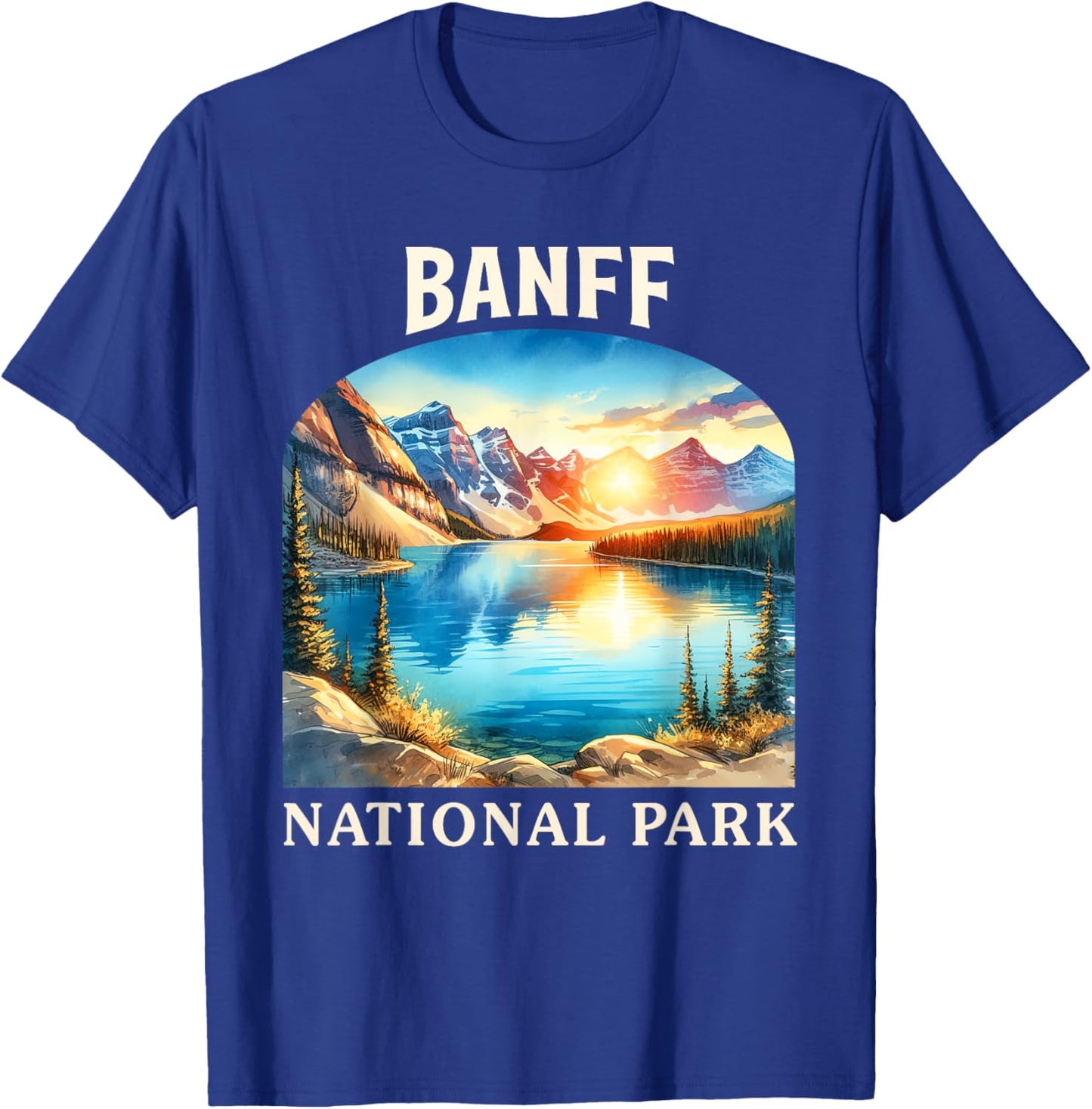 Banff National Park Canada Travel Nature Exploring Trip T-Shirt - T-Shirt | Royal