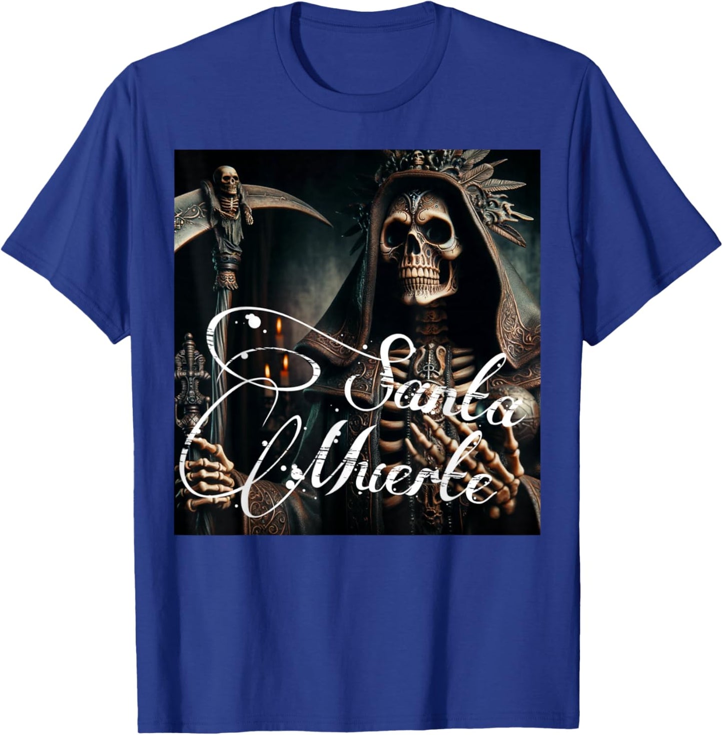 Scary Knight Clothing Santa Muerte T-Shirt - T-Shirt | Royal
