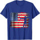 Archery Patriotic American Flag 4th of July Archer Women Kids Men T-Shirt - T-Shirt | Royal