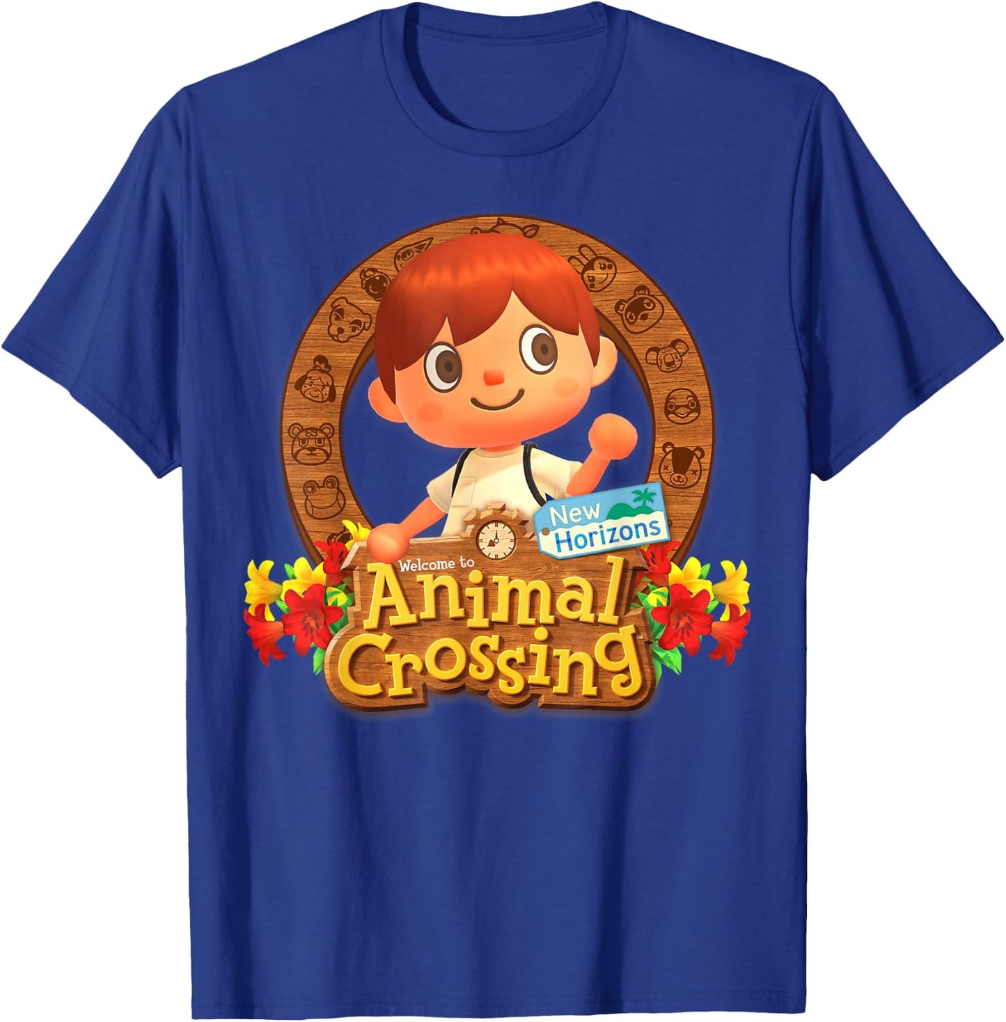 Animal Crossing: New Horizons Fall Leaves Villager Badge T-Shirt - T-Shirt | Royal