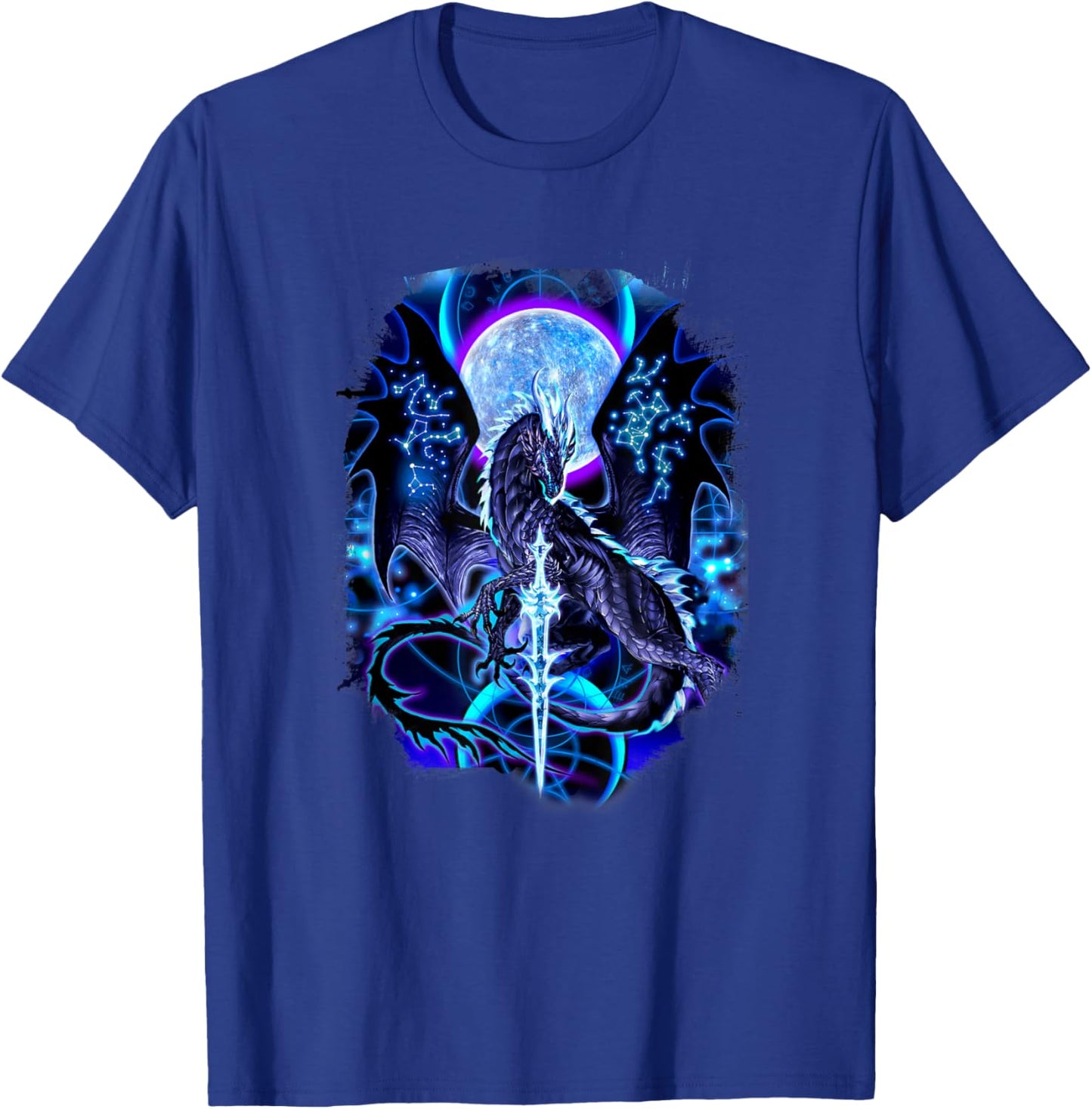 Ruth Thompson Art, Dragon Dragonblade Nightblade T-Shirt - T-Shirt | Royal