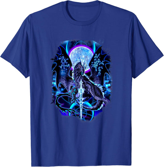 Ruth Thompson Art, Dragon Dragonblade Nightblade T-Shirt - T-Shirt | Royal