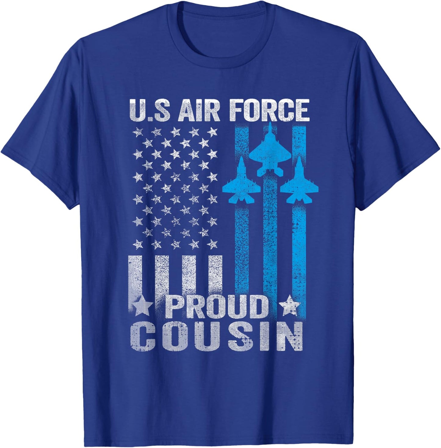 Proud Cousin US Air Force T Shirt - USAF T-Shirt - T-Shirt | Royal