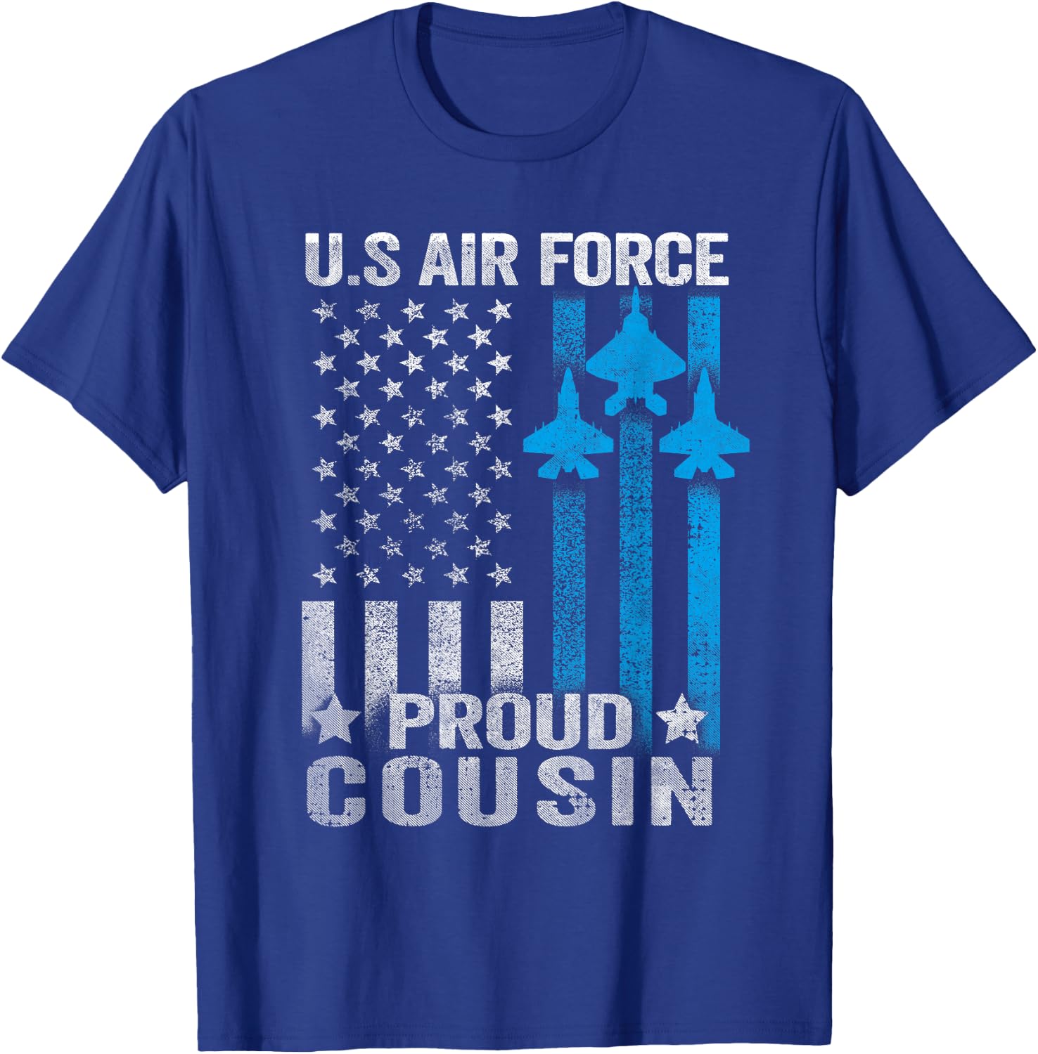 Proud Cousin US Air Force T Shirt - USAF T-Shirt - T-Shirt | Royal