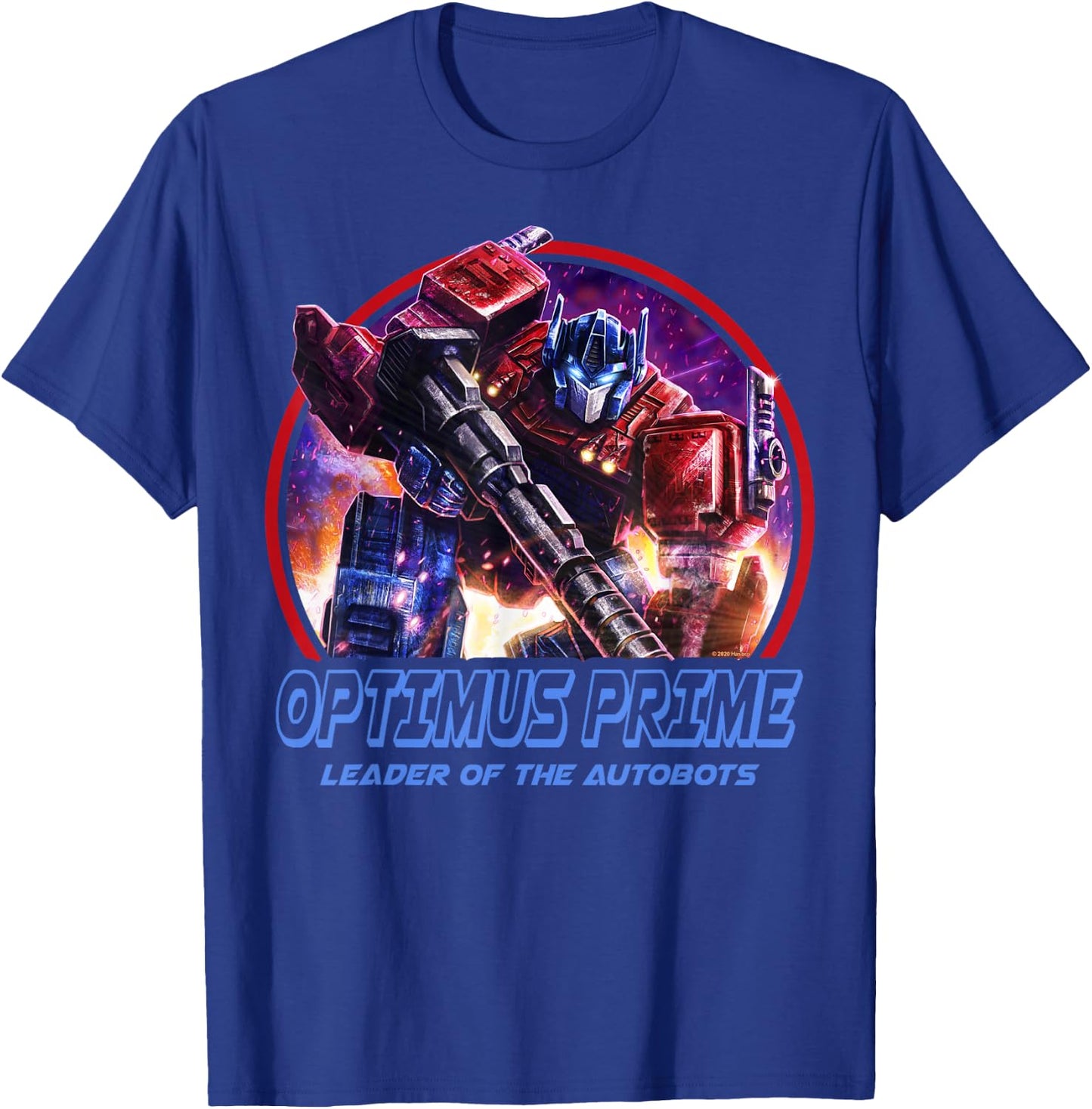 Scoban Transformers: War For Cybertron Adult Black Short Sleeve Classic Fit Cotton 100% - Small T-Shirt - T-Shirt | Royal