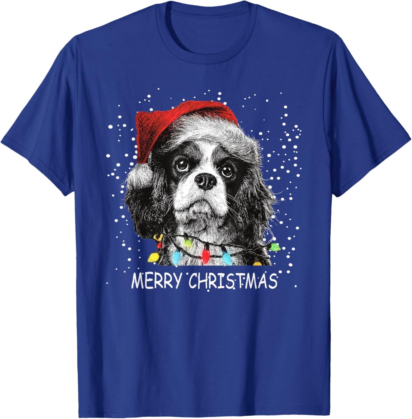 Cavalier King Charles Spaniel Animal Lover Christmas Pyjamas T-Shirt - T-Shirt | Royal