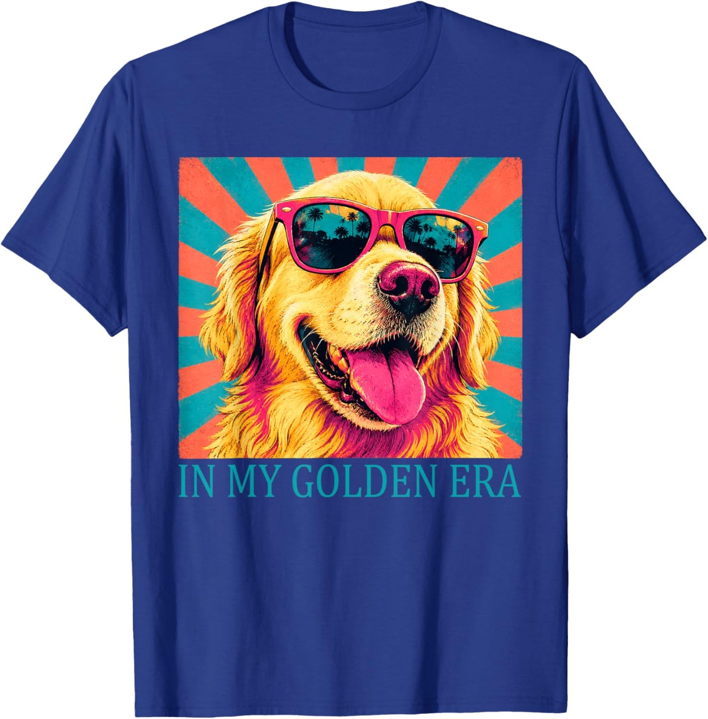 Funny in My Golden Retriever Era Cool Dog Mom Graphic T-Shirt - T-Shirt | Royal