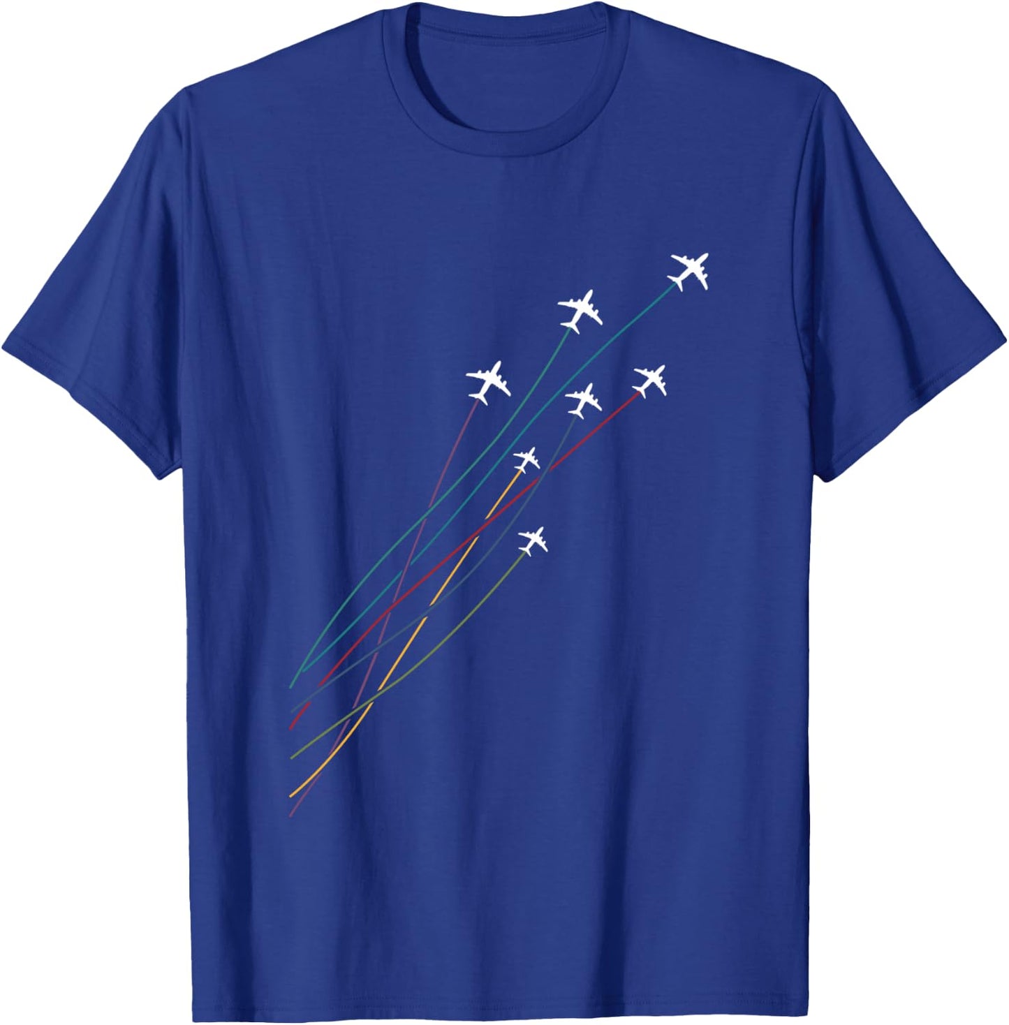 Pilot Commercial Passenger Airplanes Aeroplanes Airline Gift T-Shirt - T-Shirt | Royal