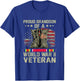 Proud Grandson Of World War 2 Vet Proud WWII Veteran T-Shirt - T-Shirt | Royal