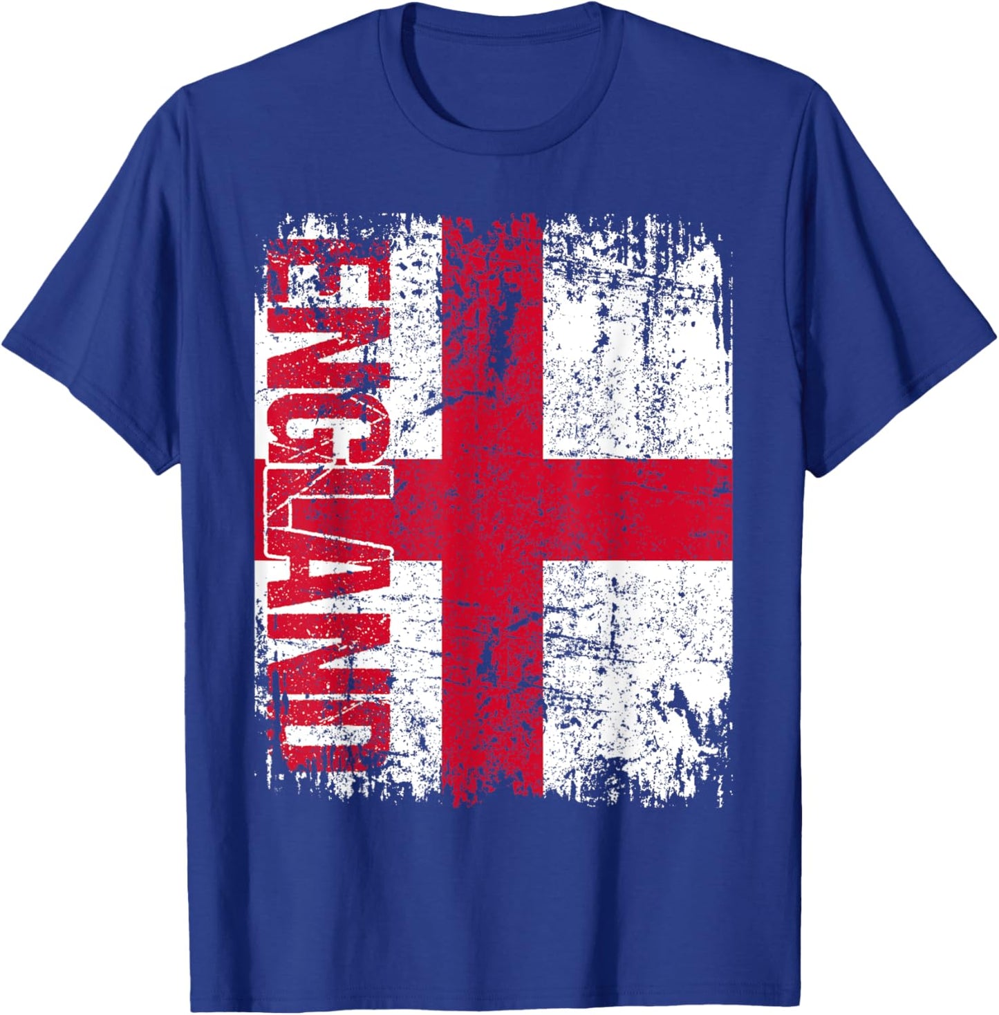 ENGLAND Flag Vintage Distressed ENGLAND T-Shirt - T-Shirt | Royal