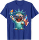 Pug July 4th Liberty Fourth of July Pug T-Shirt - T-Shirt | Royal