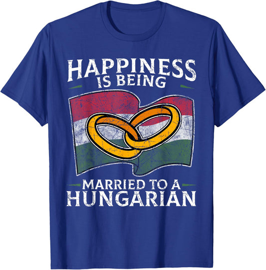 Hungarian Marriage Hungary Married Heritage Flag Culture T-Shirt - T-Shirt | Royal