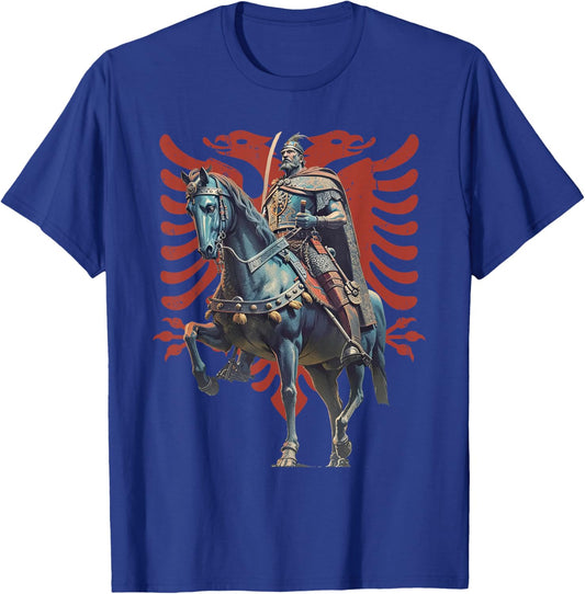 Skanderbeg Albania and Kosovo flag for a proud Albanian T-Shirt - T-Shirt | Royal