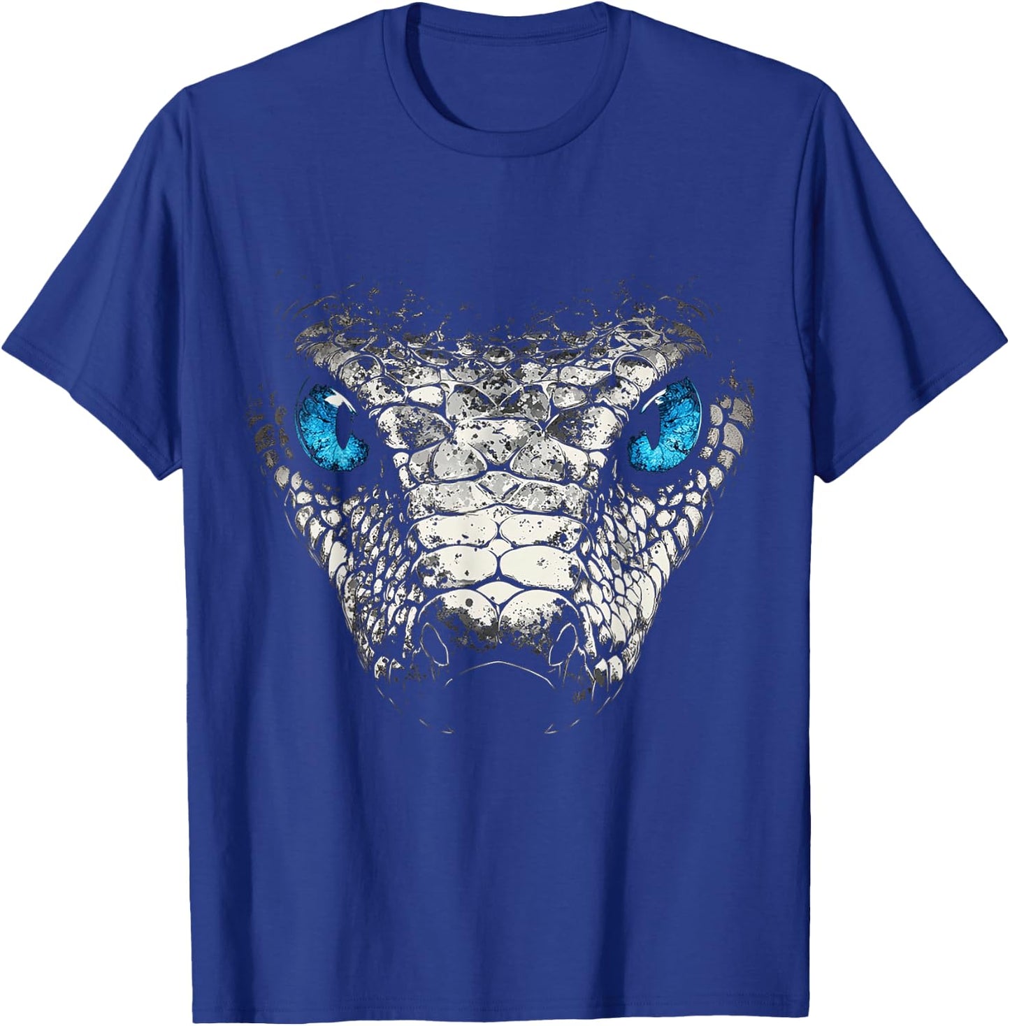 Snake Animal Motif Blue Eyes Art Snake T-Shirt - T-Shirt | Royal