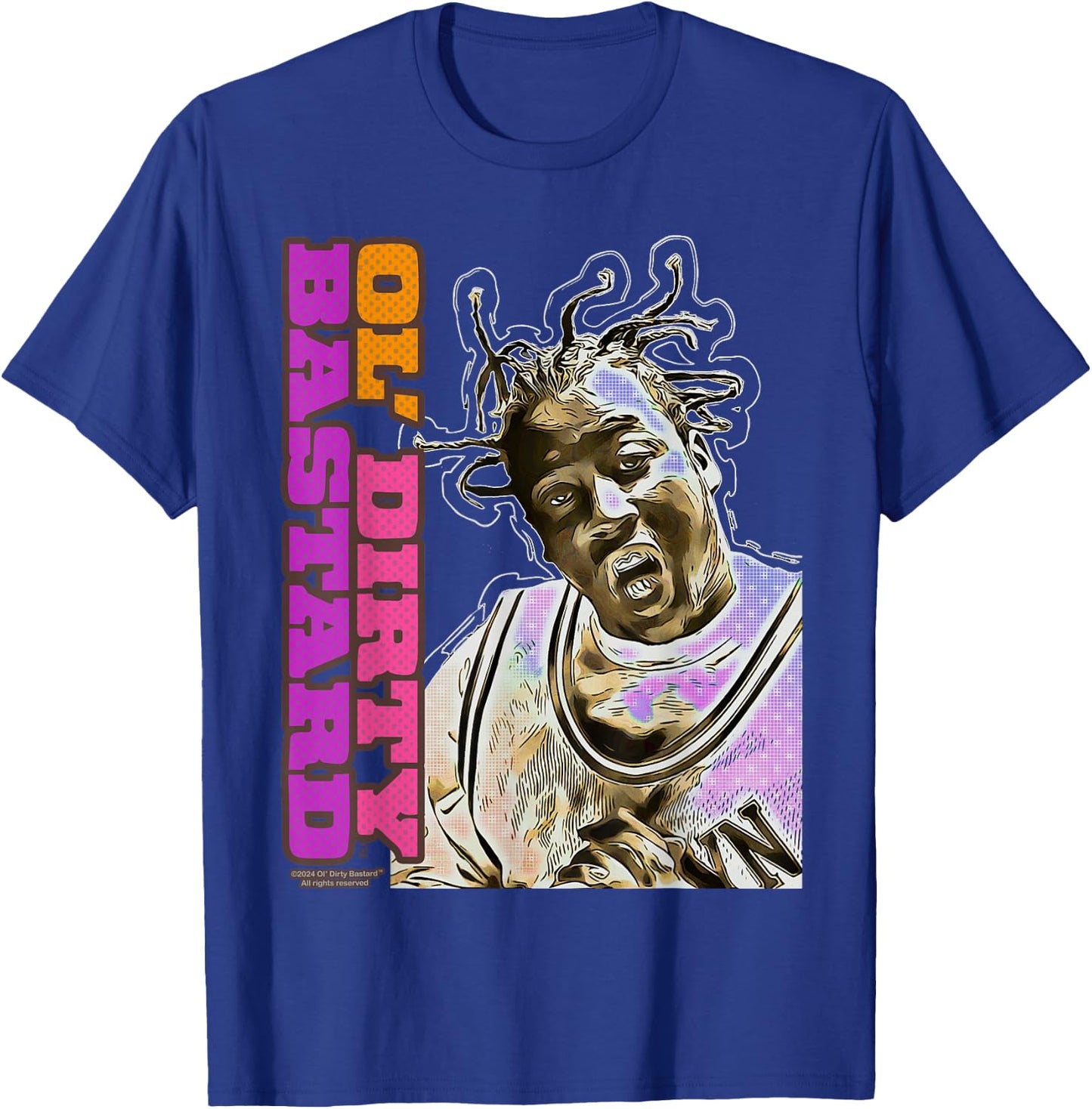 ODB Ol Dirty Ba--ard Icon Retro Comic Hip Hop Gangsta Rap T-Shirt - T-Shirt | Royal