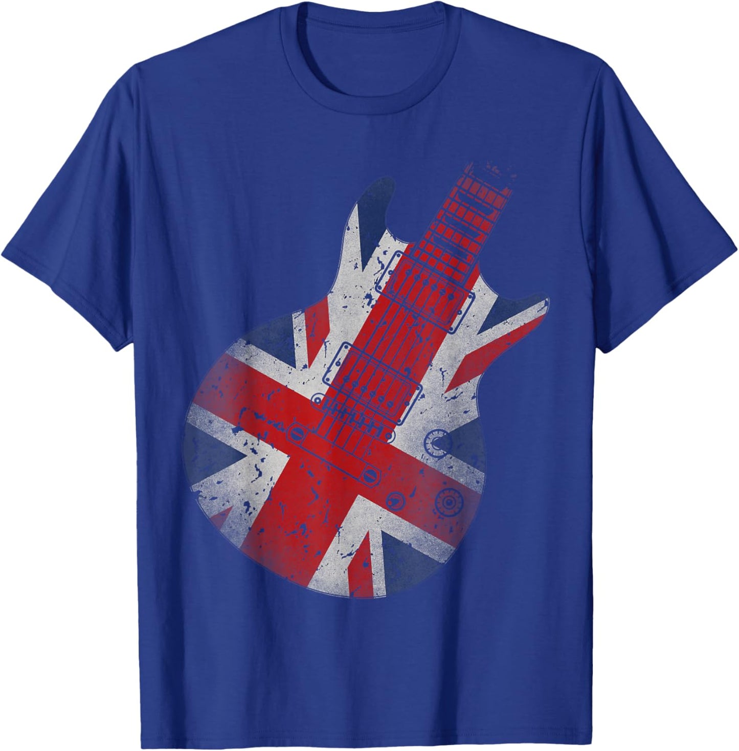 Guitar Union Jack T-Shirt - T-Shirt | Royal