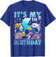 It’s My 6th Birthday Ocean 6 Years Old Sea Aquarium Birthday T-Shirt - T-Shirt | Royal