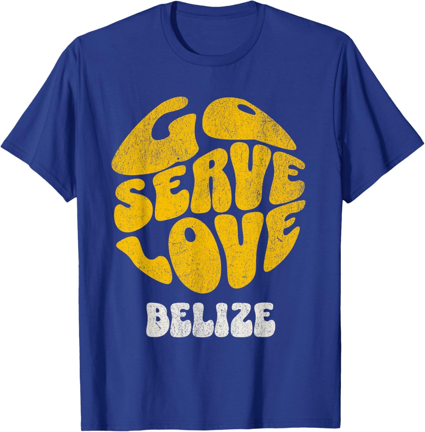 Go Serve Love Belize Missions Trip Team Gospel T-Shirt - T-Shirt | Royal