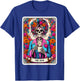 The Mom Tarot Card Women Skeleton Coffee Messy Bun Mama Mum T-Shirt - T-Shirt | Royal