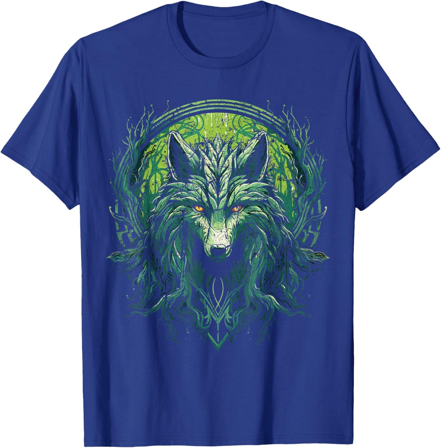 Celtic Mythology Fenrir Wolf Runes Viking Wolf of Odin T-Shirt - T-Shirt | Royal