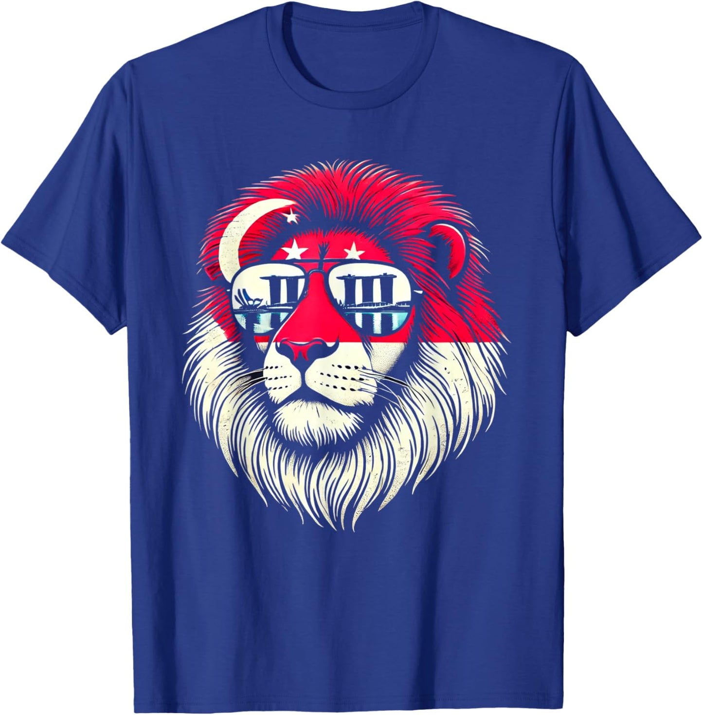 Republic of Singapore Lion Singaporean Flag T-Shirt - T-Shirt | Royal
