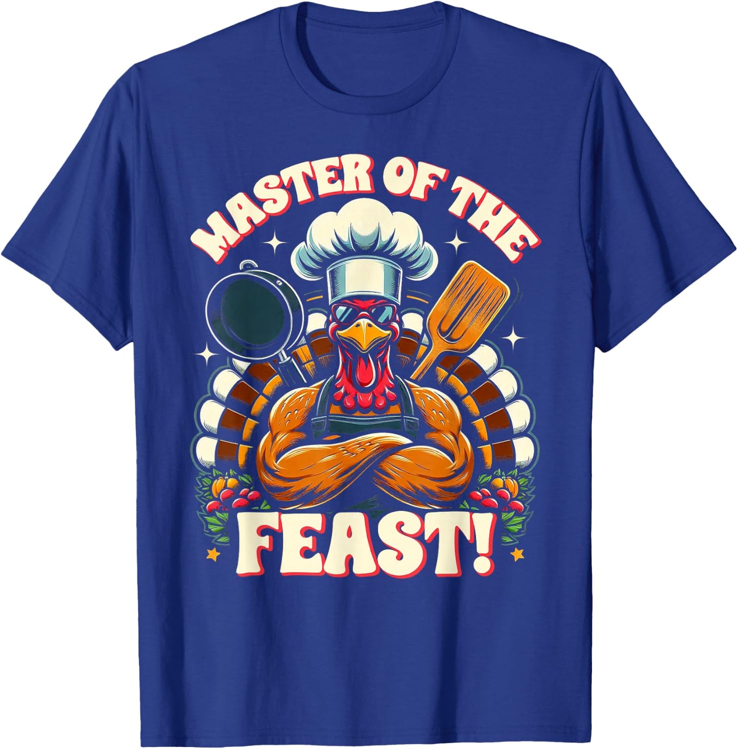 Master of the Feast – Thanksgiving Chef Turkey T-Shirt - T-Shirt | Royal