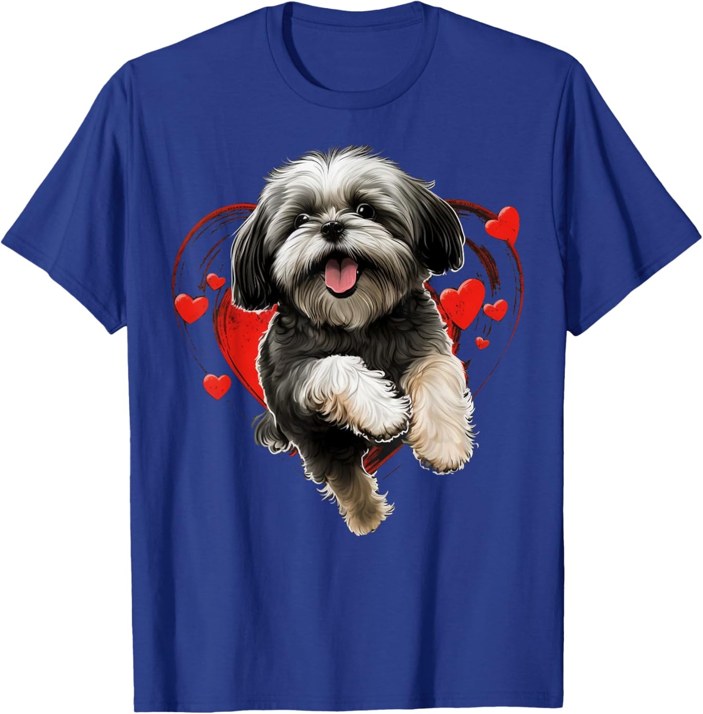 Shih Tzu Love Heart for Valentines Day on Shih Tzu Lover T-Shirt - T-Shirt | Royal