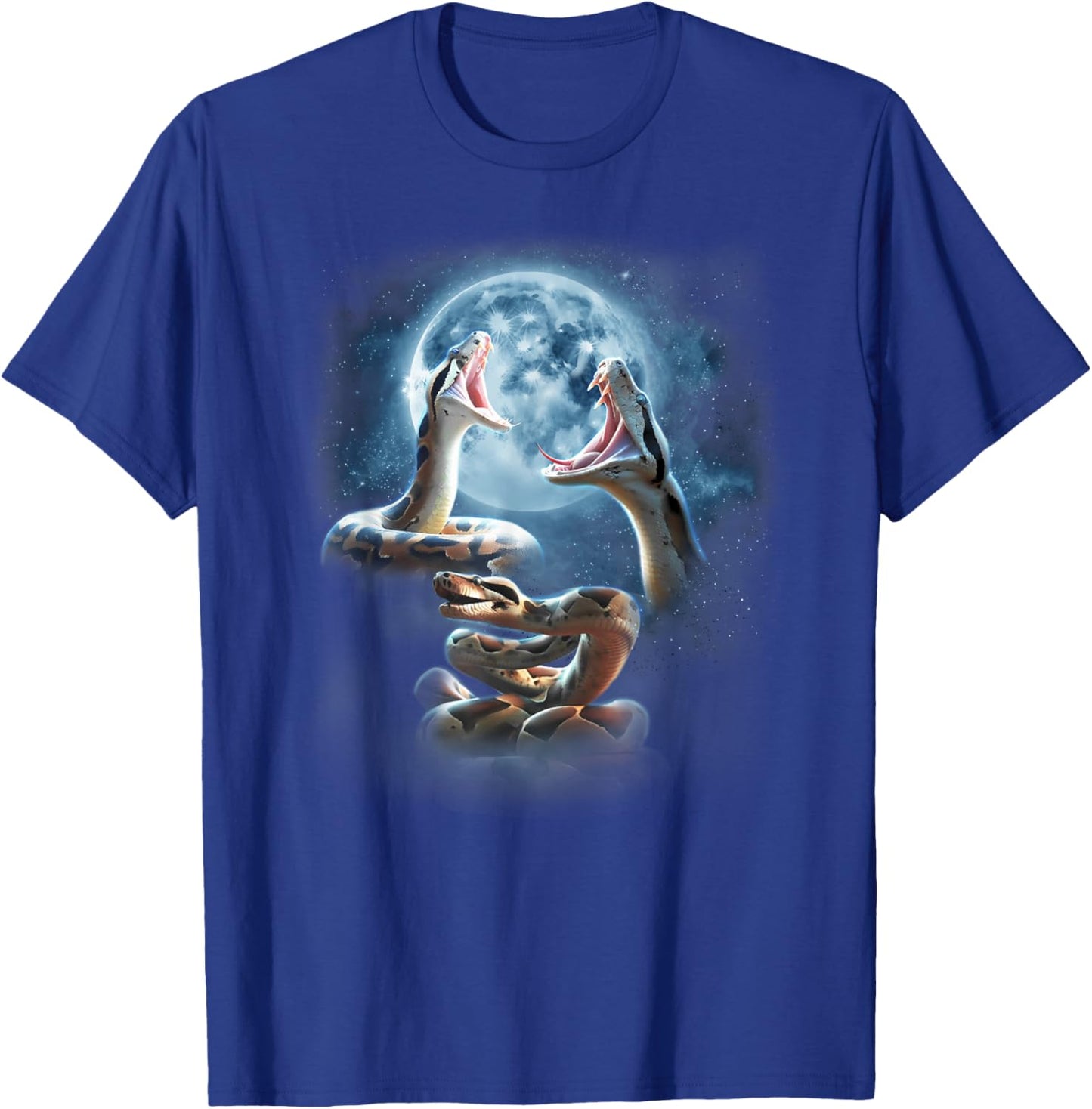 Boa Constrictor Shirt - Snakes Howling at the Moon T-Shirt - T-Shirt | Royal