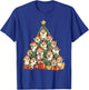 Shiba Inu Santa Christmas Tree Funny Xmas Dog Lover Pajama T-Shirt - T-Shirt | Royal