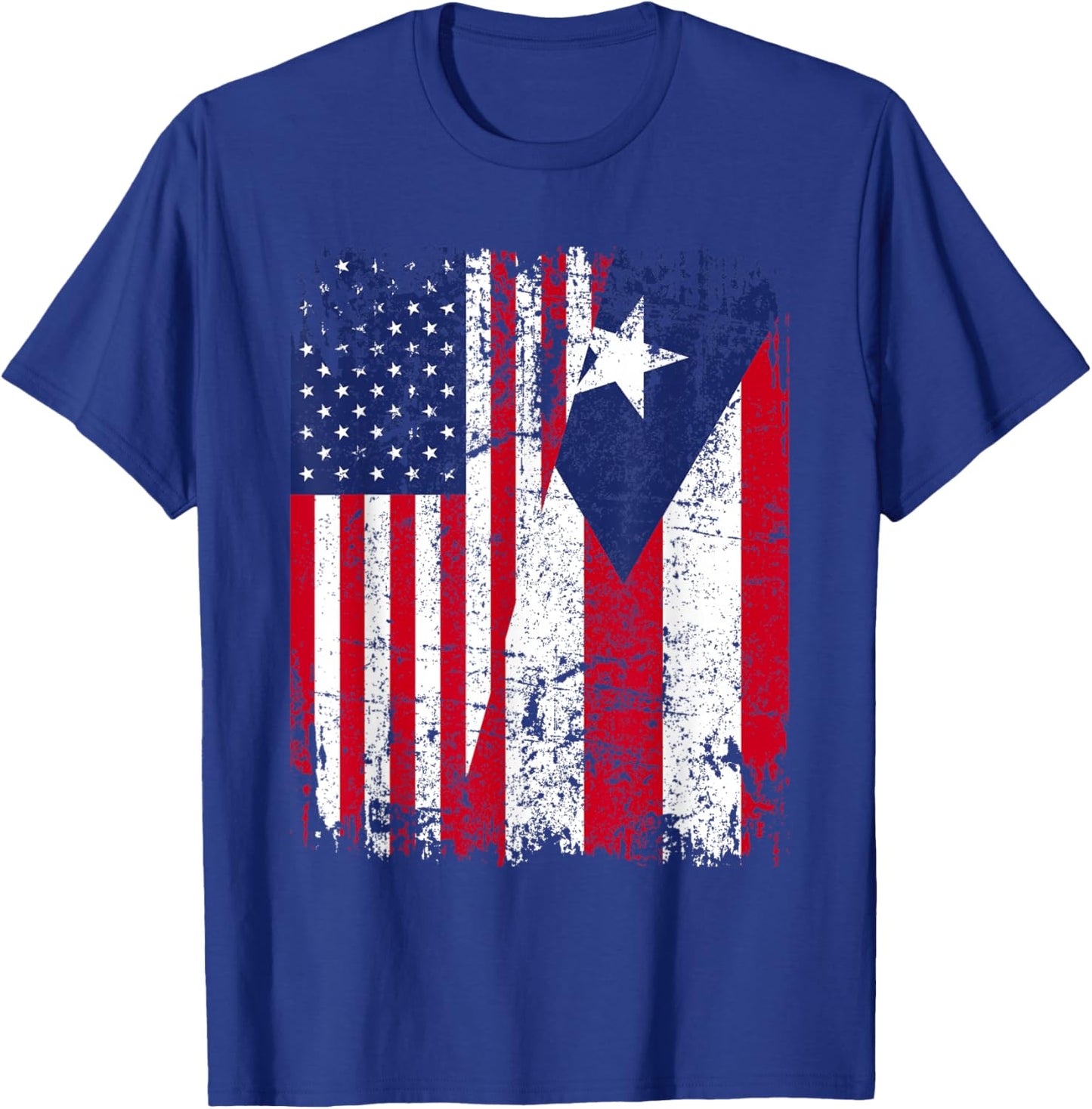 Puerto Rican American Flag | Men Women Kids | Puerto RICO T-Shirt - T-Shirt | Royal