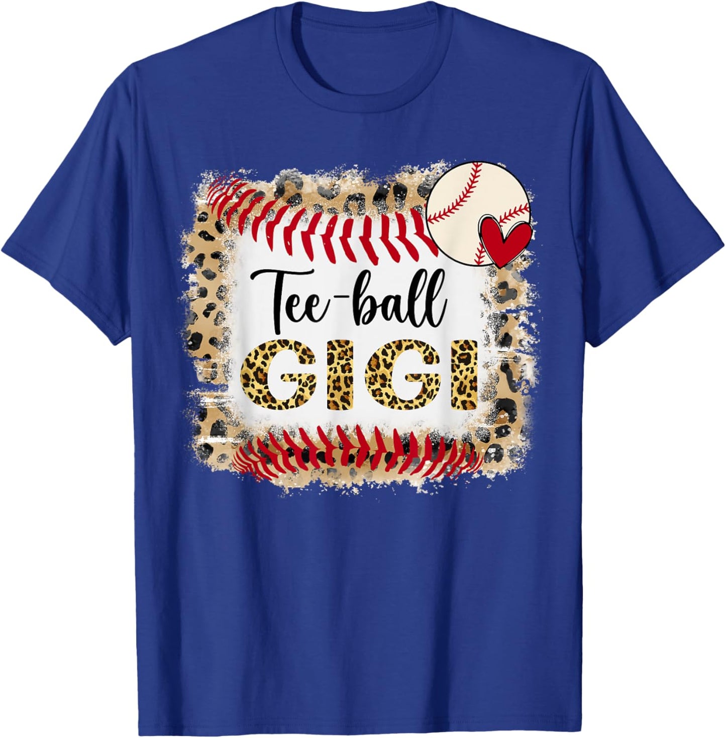 Leopard -ball Gigi For Softball Player T-Shirt - T-Shirt | Royal