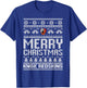 Knox Redskins Logo Merry Christmas Ugly Sweater HS T-Shirt - T-Shirt | Royal