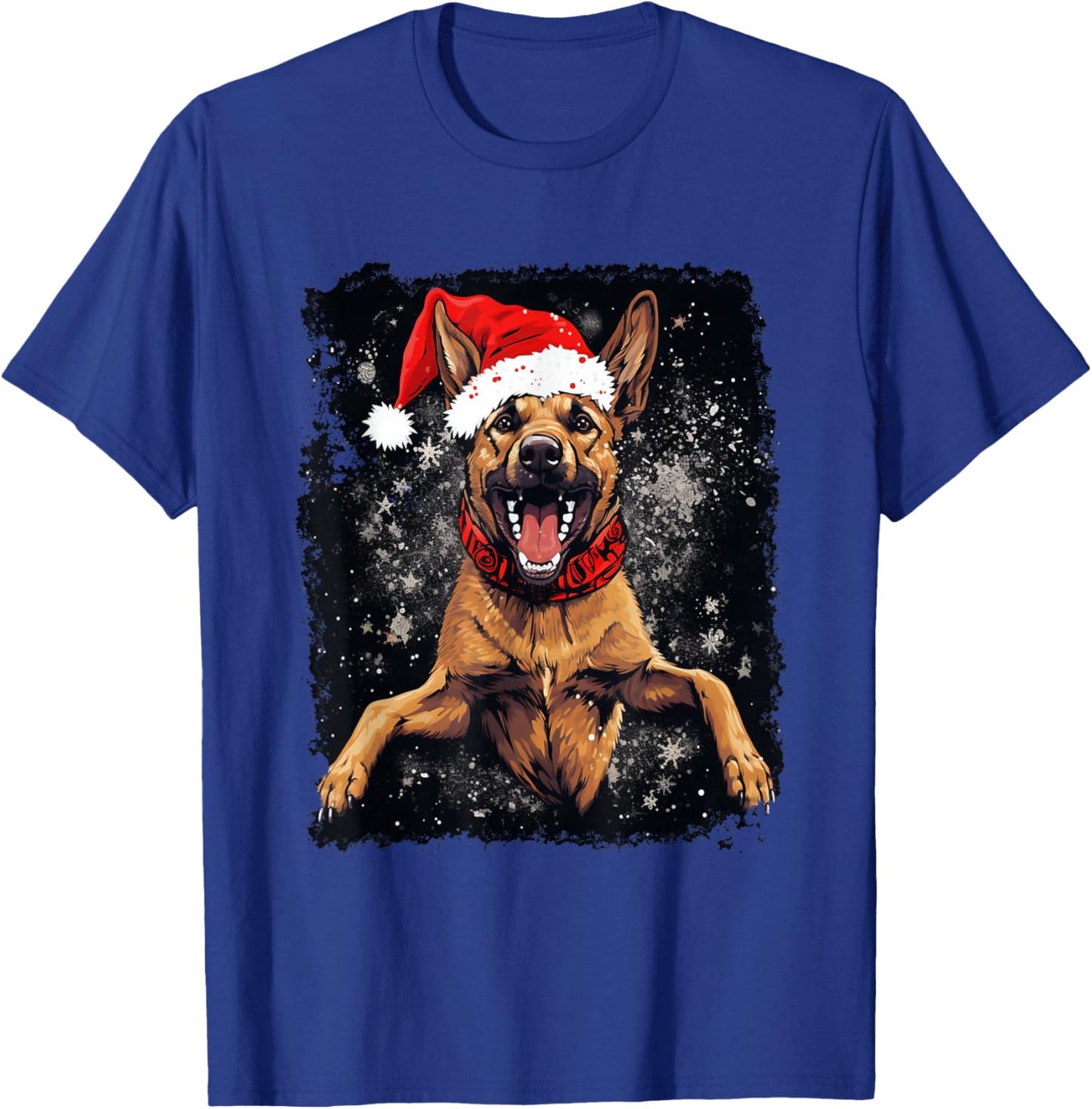 Christmas Dog Belgian Malinois T-Shirt - T-Shirt | Royal