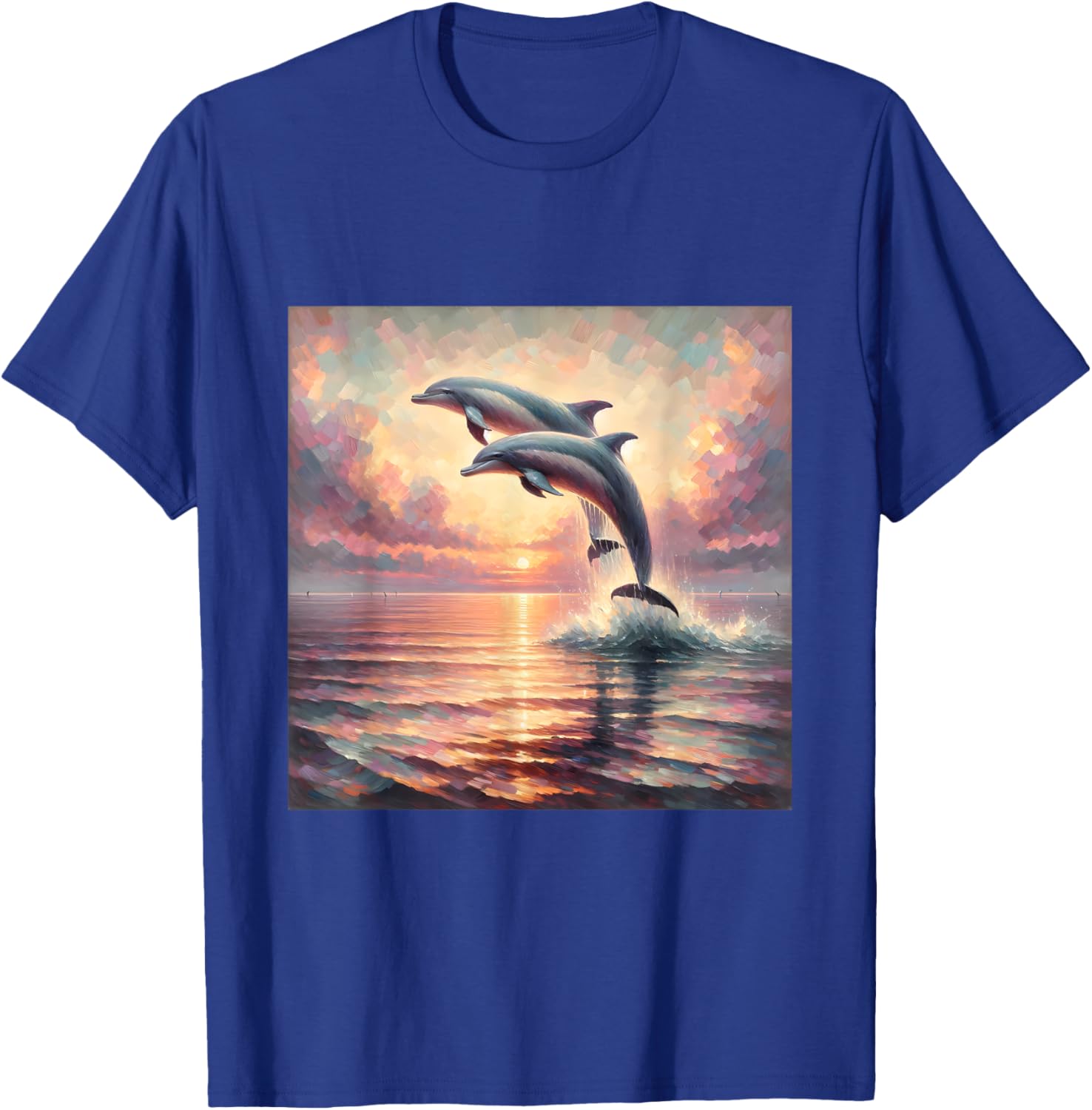 Dophin Shirt Women Kids Ocean Lover Sea Marine Life T-Shirt - T-Shirt | Royal