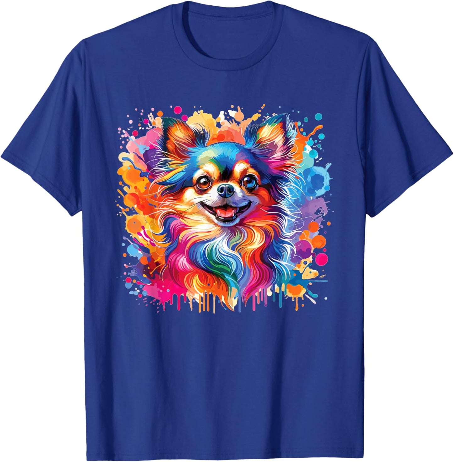 Watercolor Colorful Chihuahua Dogs T-Shirt - T-Shirt | Royal