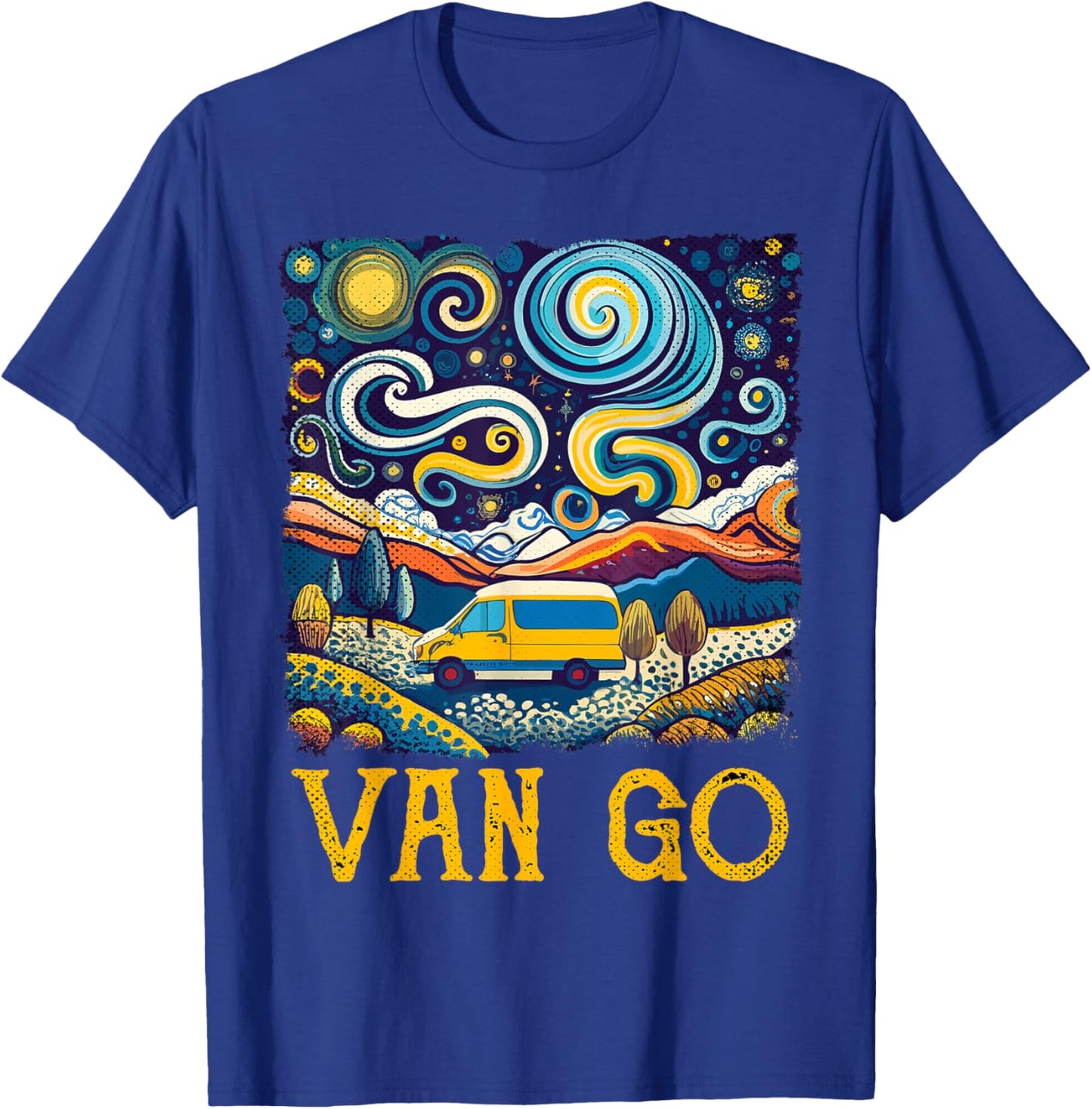 Van Go Vanlife Accessories Artist Funny Art Teacher T-Shirt - T-Shirt | Royal