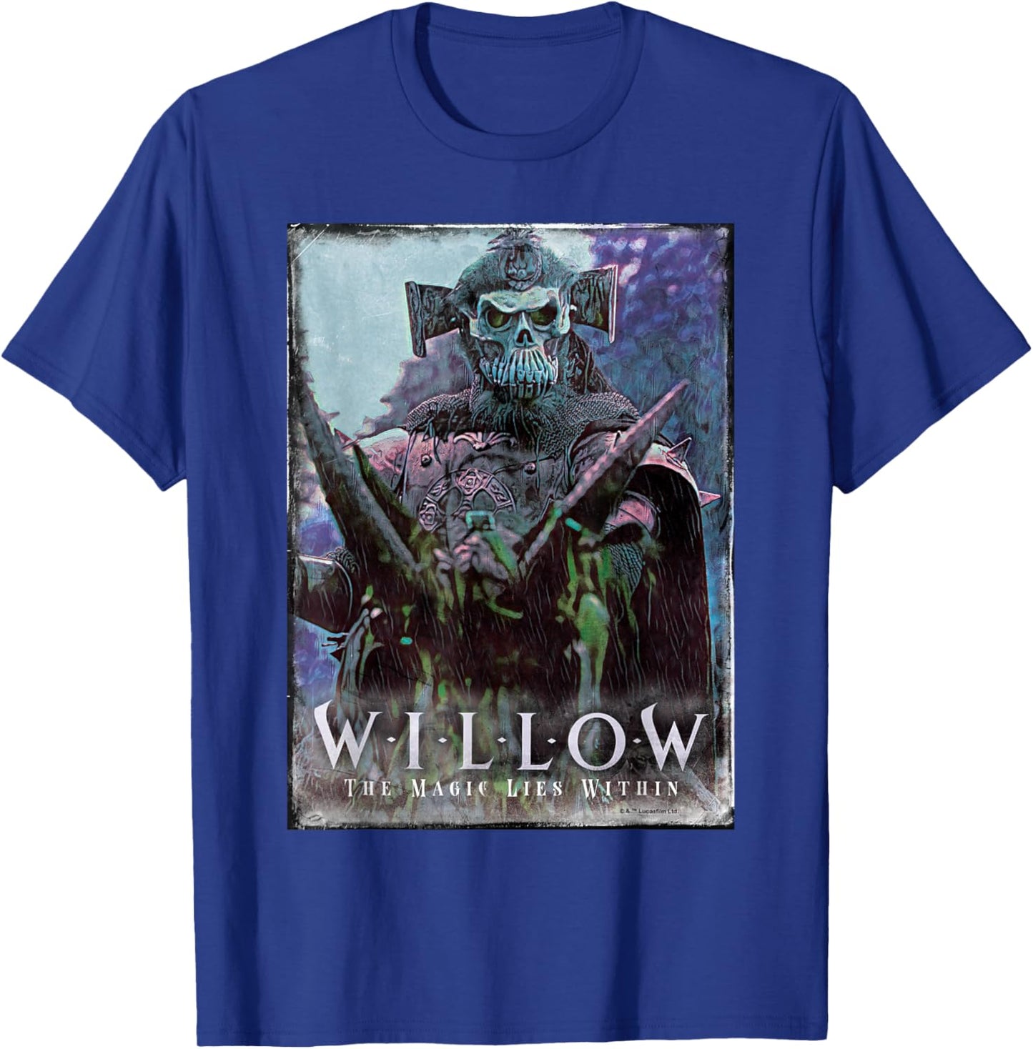 Lucasfilm Willow Movie General Kael Rides T-Shirt - T-Shirt | Royal