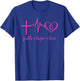 Faith Hope and Love Christian T-Shirt - T-Shirt | Royal